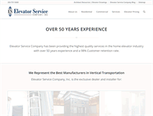Tablet Screenshot of elevatorserviceco.com